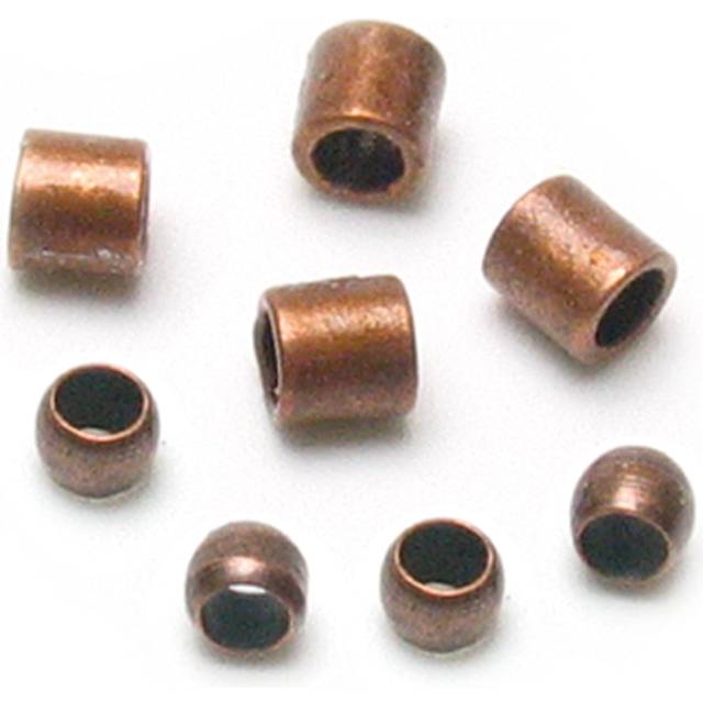 Cousin Jewelry Basics 2mm Crimp Tube/Bead  Copper  500-Piece
