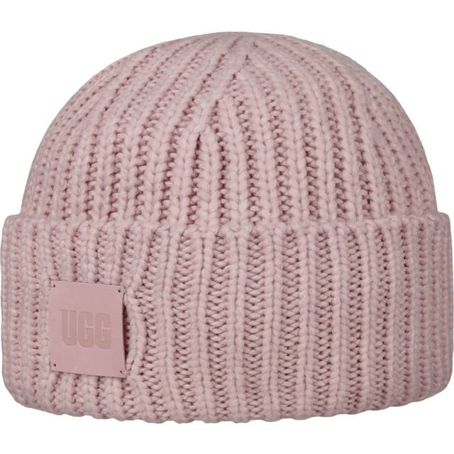 Chunky Rib Beanie Hat by UGG - oldrose - One Size