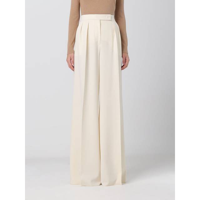 Max Mara wide wool pants - Ivory - 38