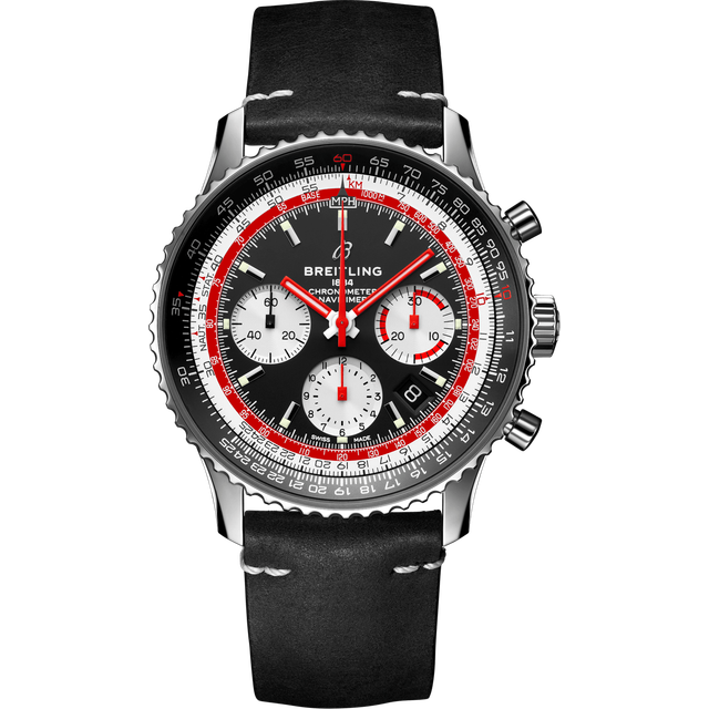 Breitling Watch Navitimer 1 B01 Chronograph 43 Airline Edition Swissair - Black