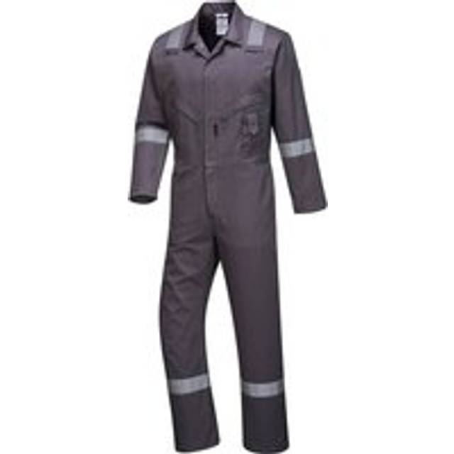 Portwest Iona Cotton Coverall C814 Grey S Colour: Grey, Size: S