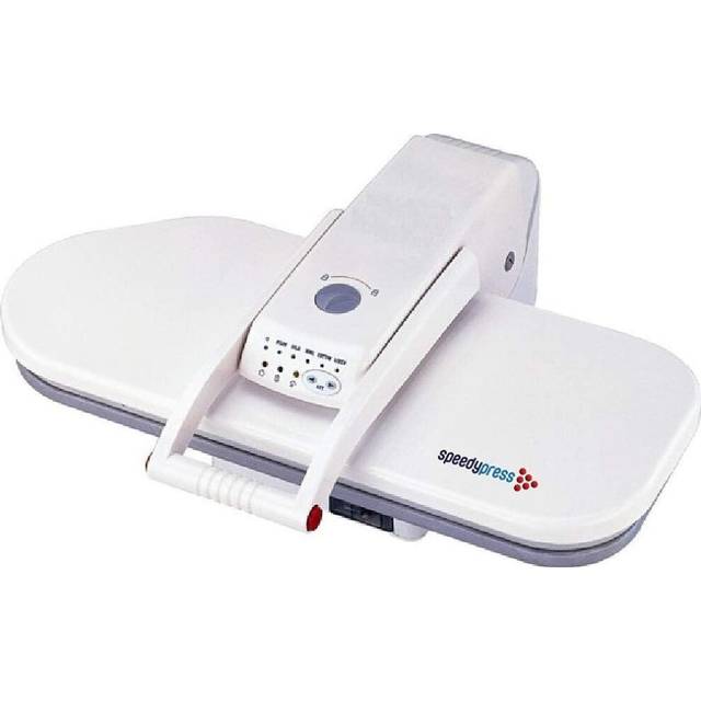 (White) Steam Ironing Press by Speedypress with 38 Power Steam Jets - 64cm x 27cm; 1,400watt (+ Free Replacement Cover & Foam Underfelt - RRP Â£39.00)