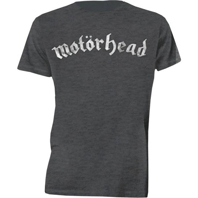 (XL, Charcoal) Motorhead Distressed Band Logo T Shirt