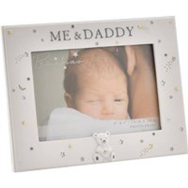 Bambino Resin Daddy & Me Photo Frame - White