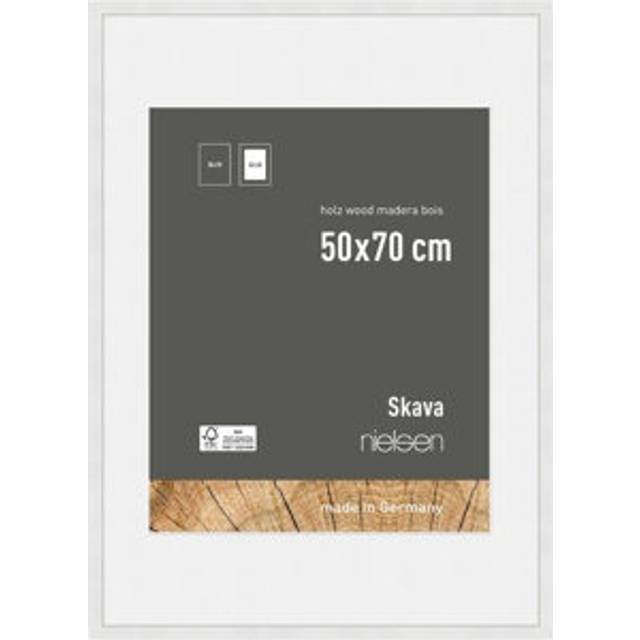 Nielsen Skava 50x70cm Oak Wooden Picture Frame With 40x60cm Mount, Brown