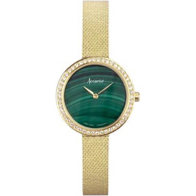 Accurist watch 78004 ladies with green malachite dial rrp £159.00