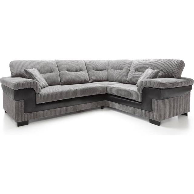 Samson Corner Sofa in Grey Right Facing - One Size