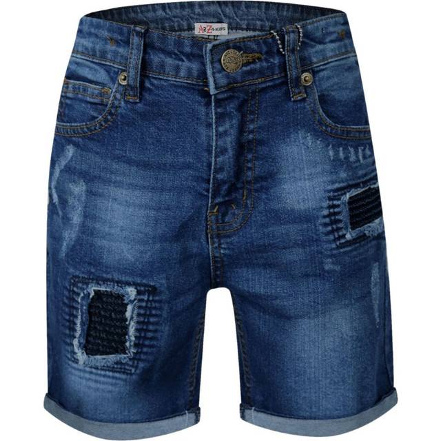 Kids boys ripped denim shorts comfort stretch jeans trouser pants age 5-13 years