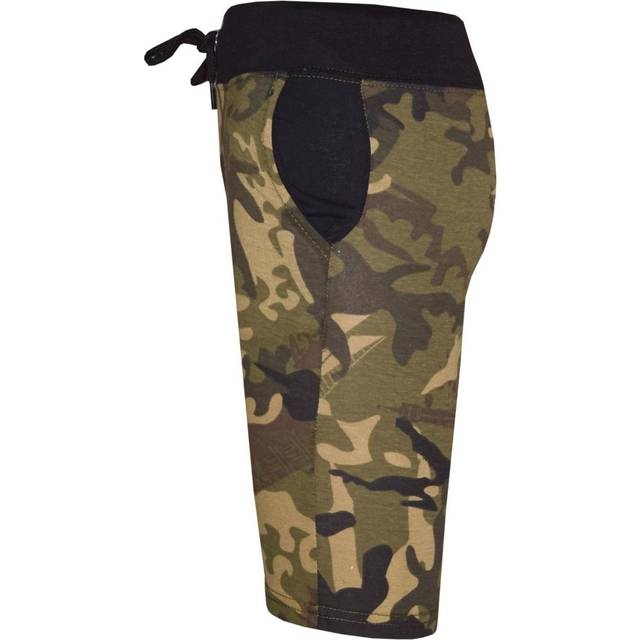 (9-10 Years) Kids Boys Girls Green Camouflage Chino Shorts Knee Length Half Pant New 5-13 Yr