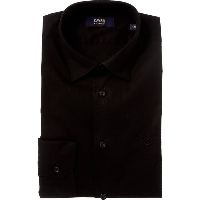 Cavalli Class Textured Slim Fit Dress Shirt