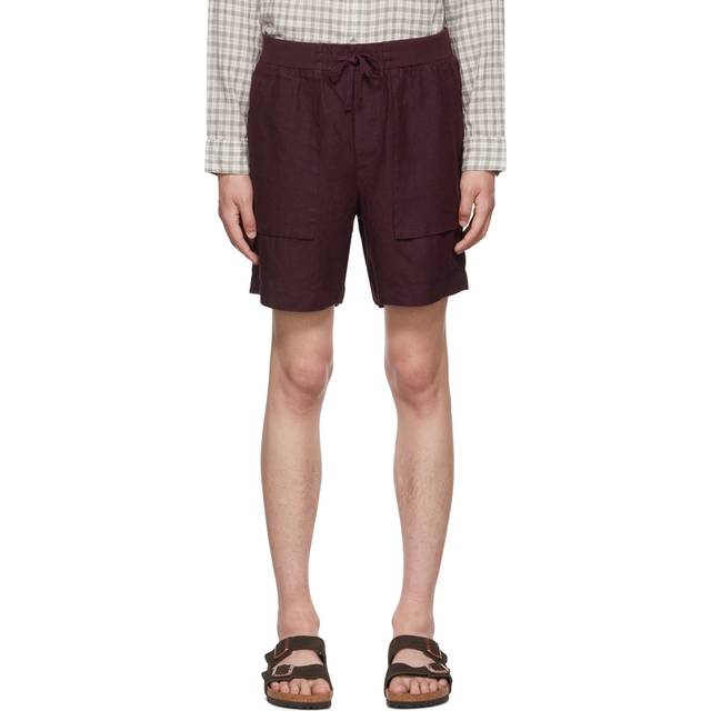 Vince Burgundy Lightweight Pull-On Shorts - DEEP WINE-602DPW - XL