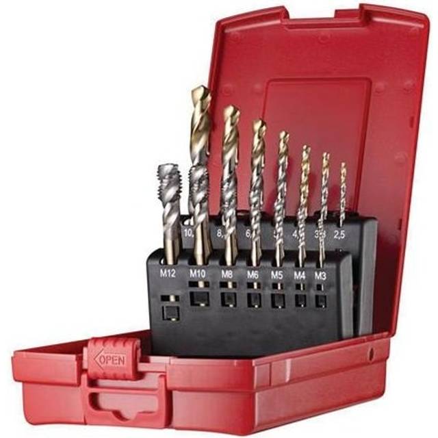 Dormer L113203 M3-M12 HSS (14-Pce) Sp/Fl Tap & Drill Set