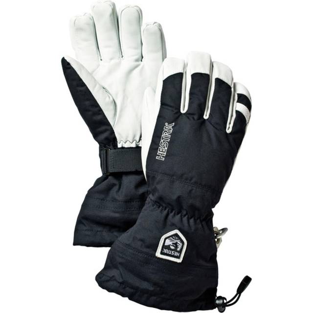 Hestra Army Leather Heli Ski 5 Finger Handskar Storlek 5 Färg grå