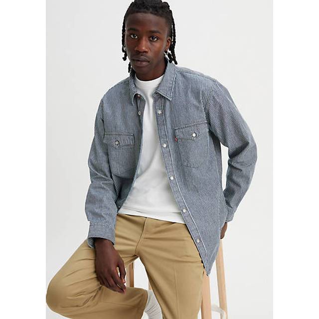Levi's Relaxed Fit Western Shirt - Men's - M - Blue