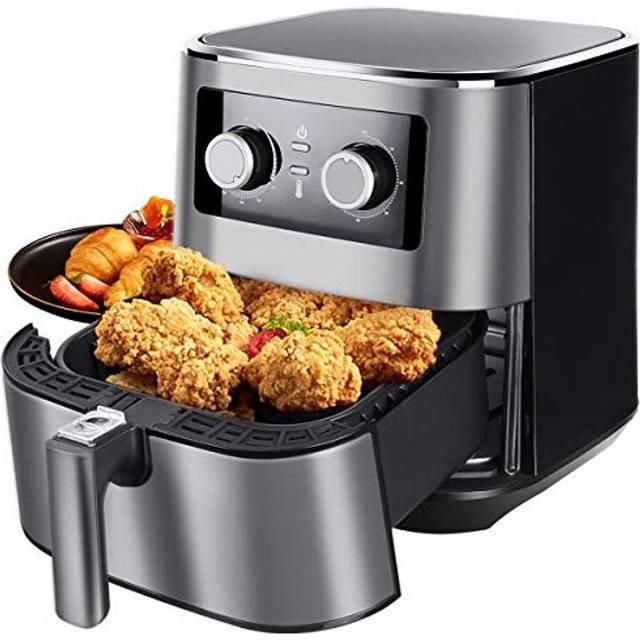 Air Fryer Oven, Uten 5.5L Air Fryers Home Use 1700W with Rapid Air Technology for Healthy Oil Free & Low Fat Cooking , Baking and Grilling with R