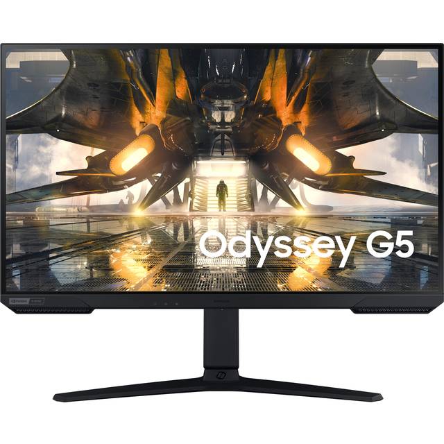 Samsung Monitor SAMSUNG Odyssey G5 spelmonitor, 27 tum PC-skärm WQHD-upplösning 2560 x 1440, IPS-panel, svart, LS27AG502PPXEN