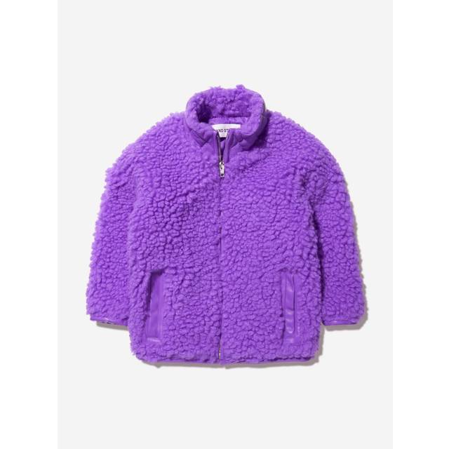 Stand Studio Girls Faux Fur Azalea Mini Jacket - Purple - Size 12Y