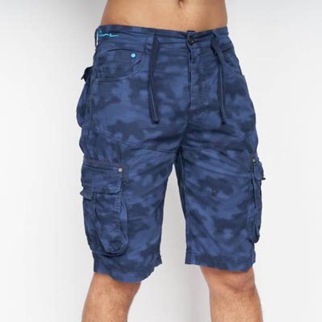Crosshatch Hanwhere Men's Cargo Shorts   Size: 2 Colour : Navy Camo