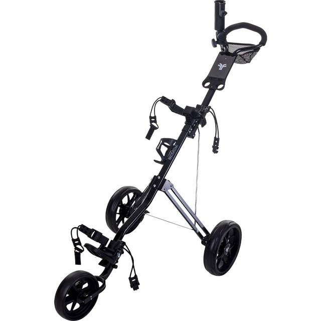 FastFold Force 3 Wheel Push Golf Cart Trolley Black