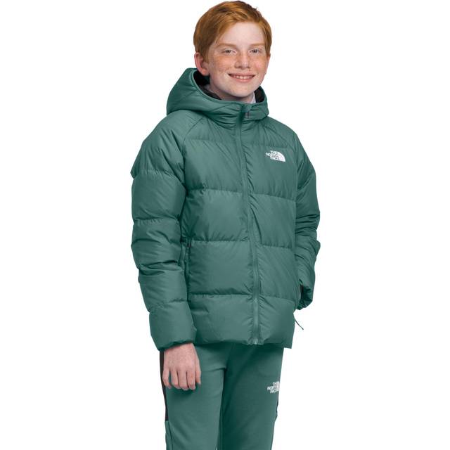 The North Face Boys' Reversible North Down Hooded Jacket Dark Sage Size XXL male (XXL)