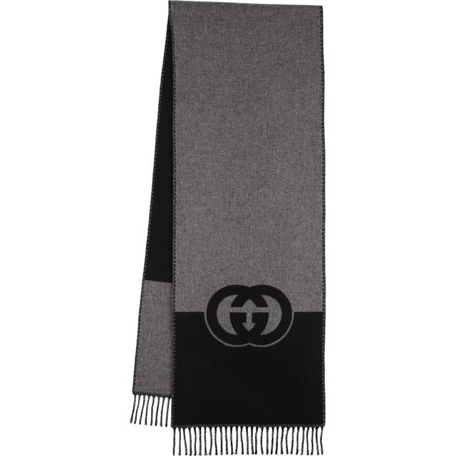 Gucci Interlocking G wool and cashmere scarf - beige (One Size)
