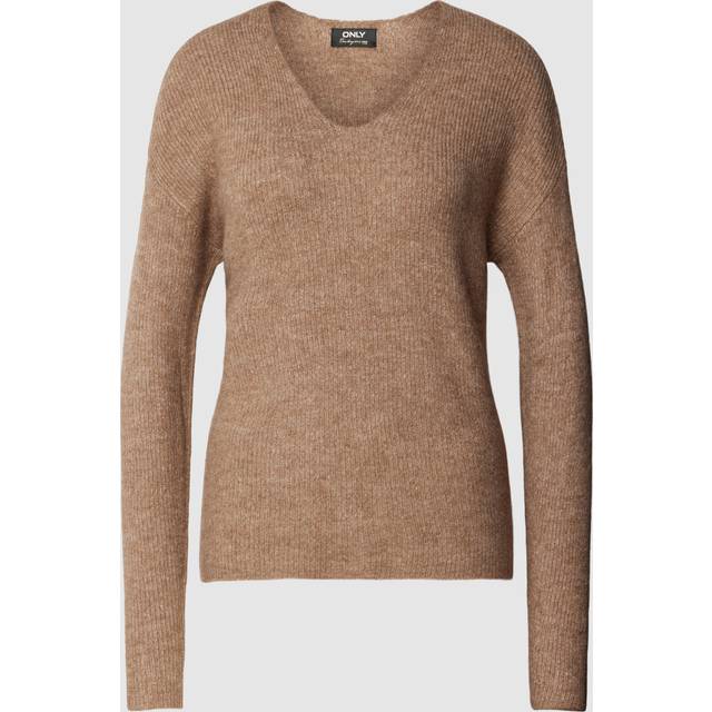 Women's V-neck sweater Only Camilla - Beige