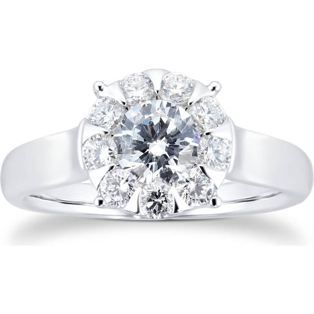 Masquerade 18ct White Gold 0.95cttw Diamond Ring - Ring Size K