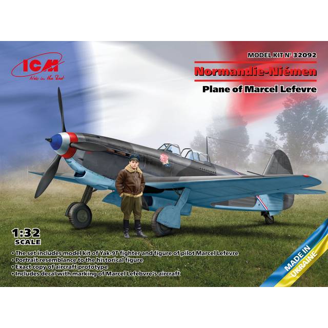 ICM Yak-9T Plane of Marcel Lefevre 1:32 Scale Model Kit
