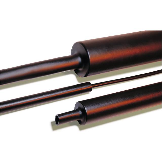 HellermannTyton 323-20400 Krympslang med lim Svart 40 mm 12 mm Krympförhållande:4:1 1 m