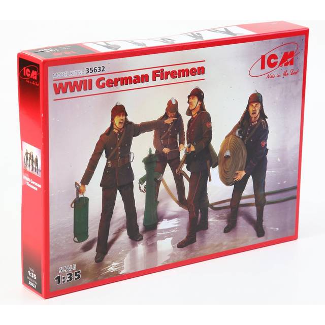 ICM 1/35ÂWWII 35632ÂâÂFire Fighters, Terracota 4Âfigures plastic model kit