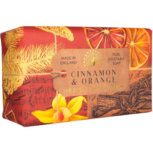 The English Soap Company, Cinnamon & Orange Soap Bar, Anniversary Collection, 200g
