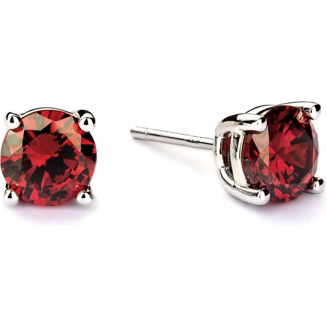 January Birthstone Earrings - Garnet