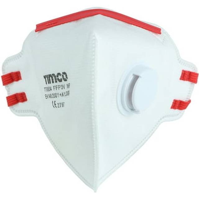 TIMCO Ffp3 Fold Flat Masks with Valve - 770834 - Pack of 10- you get 2