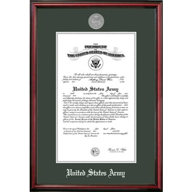 Campus Images ARCPT0028.5x11 8.5 x 11 in. Patriot Frames Army Certificate Petite Cherry Frame with Silver Medallion