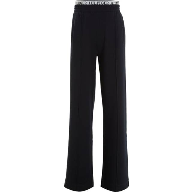 Tommy Hilfiger Girls Monotype Tape Wide Leg Sweatpant - Navy, Navy, Size Age: 5 Years - age: 5 YEARS
