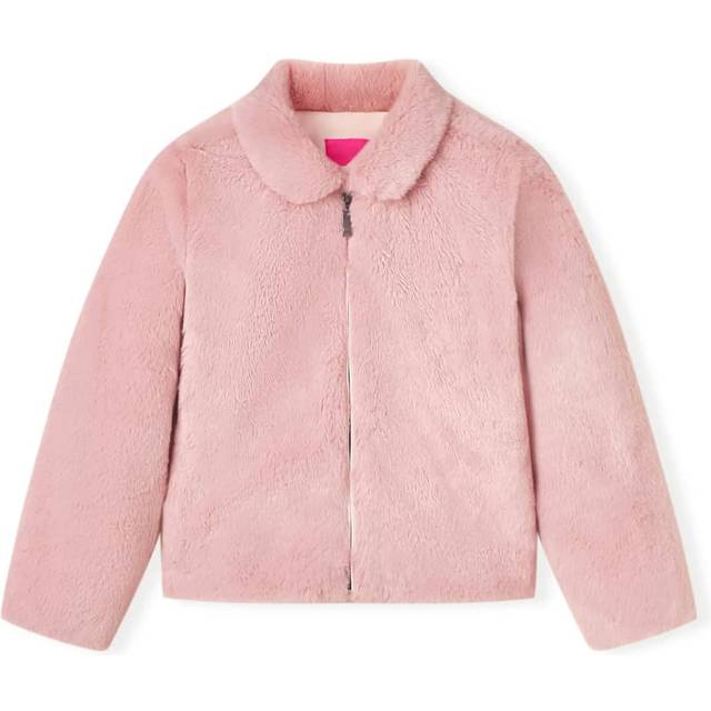 vidaXL Kids' Coat Faux Fur Pink 104