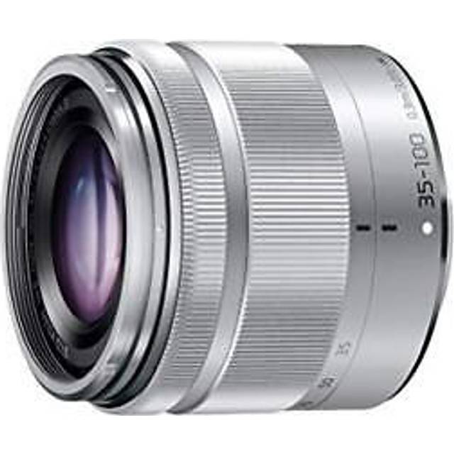 Panasonic telephoto zoom lens for micro four thirds Lumix G VARIO 35-100mm/F4.0-5.6 ASPH./MEGA O.I.S. silver H-FS35100-S