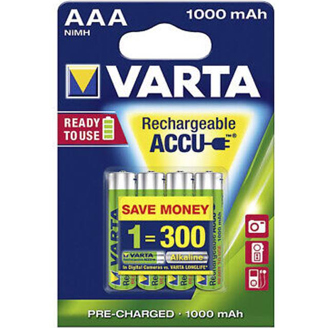 43471 AAA (Micro)/HR03 (5703) - 1000 mAh - Low-self-discharge NiMH battery (ready-to-use) 1.2 V