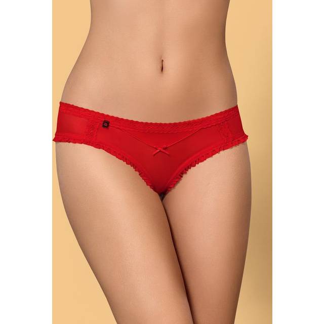 Obsessive 827-PAN-3 Panties Red S/M Spetstrosa
