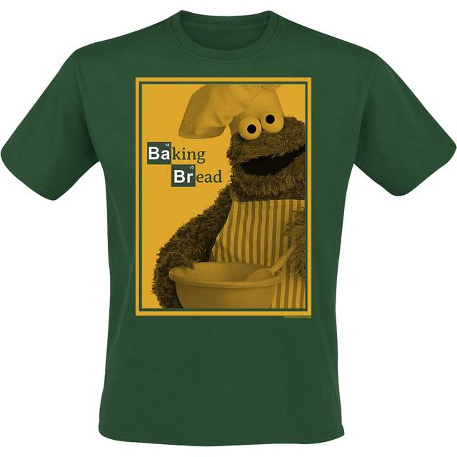 Sesame Street Cookie Monster - Baking Bread T-Shirt green