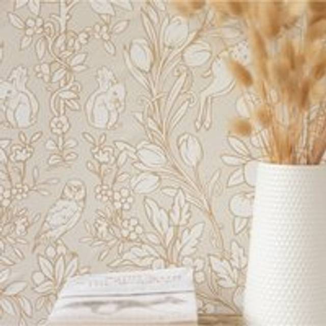 nu wallpaper ENCHANTED TAUPE peel & stick wallpaper (52.07cm x 5.49m)