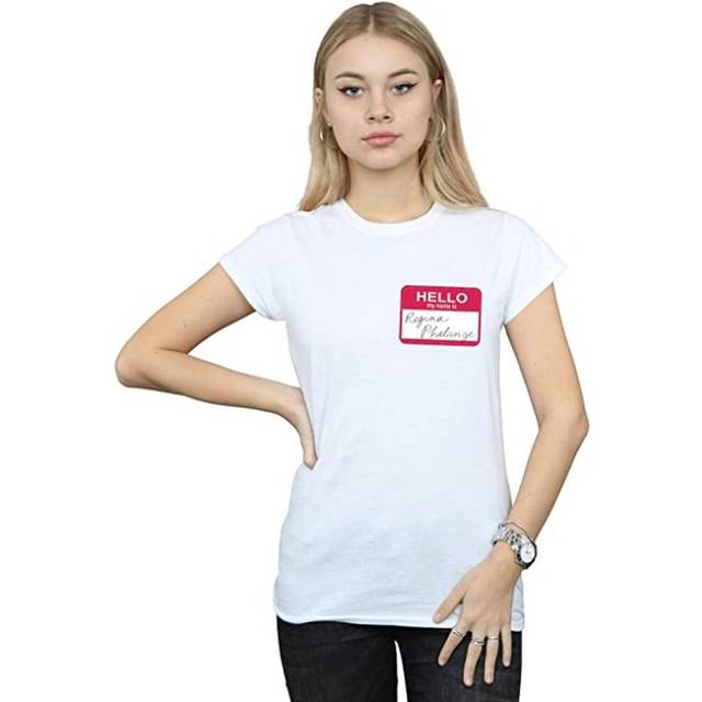 Regina Phalange Name Tag Cotton T-Shirt - White - XL