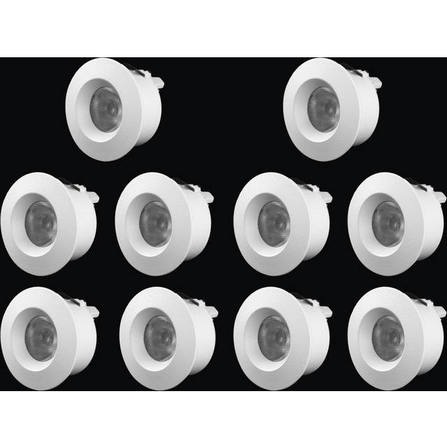 Designlight Q-19MW-10 Downlight 1,2 W, 2700 K, 100 lm, 10-pack 2700 K