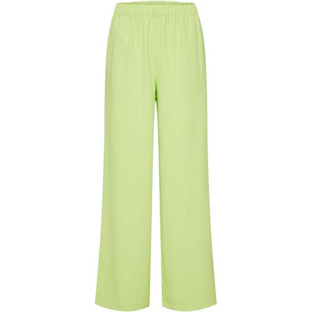 Selected Femme - SLFTinni - Relaxed MW Wide Pants  - Byxor - Sharp Green - 38/L32