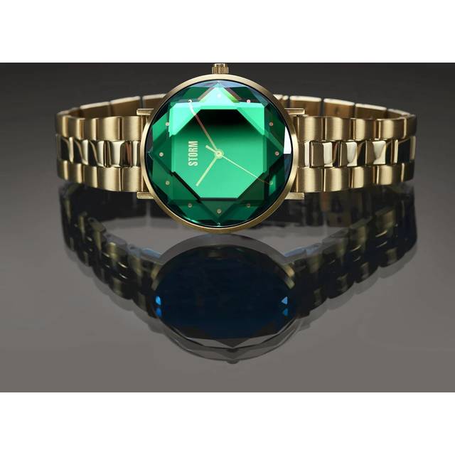 Storm London Elexi Gold Lazer Green Womens Watch