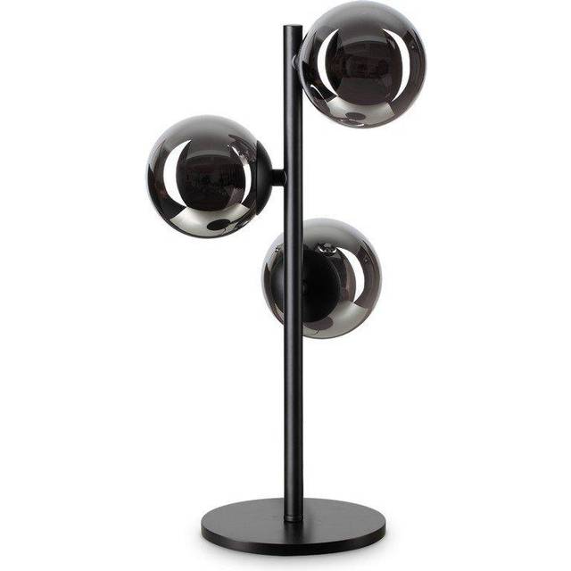 Ideal Lux - perlage 3 Light Globe Table Lamp Black, Non-Dim