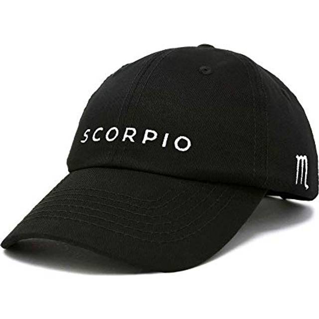 DALIX Scorpio Dad Hat Embroidered Zodiac Astrology Cotton Baseball Cap in Black