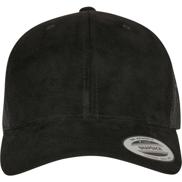 Flexfit Unisex baseballkeps mocka läder truckerkeps svart en storlek, svart, One size