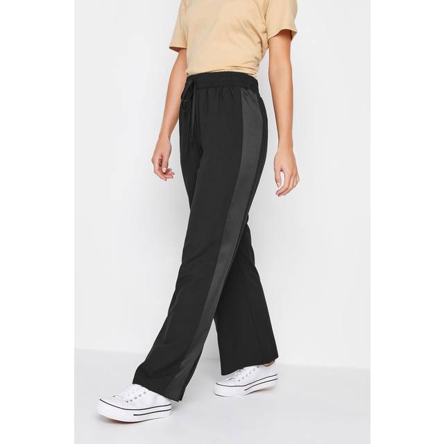 Pixiegirl Black Wide Leg Tuxedo Trousers 27" > 8 Pixiegirl | Petite Women's Wide Leg Trousers - 27" 8