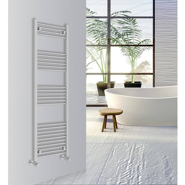 (Chrome, 1600x500mm) Warmehaus Straight Bathroom Heated Towel Rail Warmer Radiator Central Heating